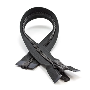 Thumbnail Image for YKK VISLON #10 Separating Zipper Automatic Lock Double Pull Plastic Slider 18" Black (ED) (ALT)