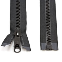 Thumbnail Image for YKK VISLON #8 Separating Zipper Automatic Lock Long Double Pull Metal Slider 66