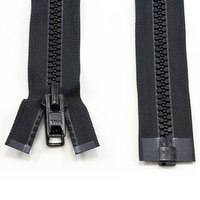 Thumbnail Image for YKK® VISLON® #10 Separating Zipper Automatic Lock Short Double Pull Metal Slider #VFUVOL-107 DX E 30