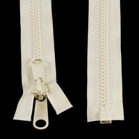 Thumbnail Image for YKK® VISLON® #10 Separating Zipper Non-Lock Double Pull Metal Slider #VFOL105W 72