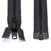 Thumbnail Image for YKK VISLON #10 Separating Zipper Automatic Lock Short Double Pull Metal Slider 48