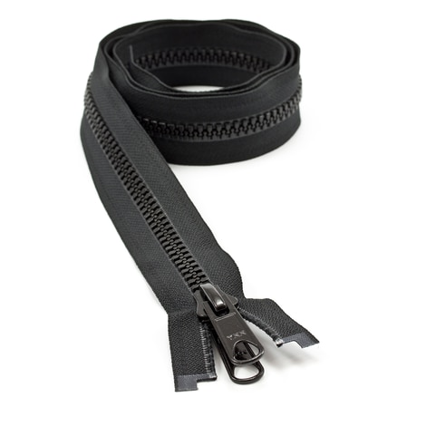 Image for YKK® VISLON® #8 Separating Zipper Automatic Lock Long Double Pull Metal Slider #VFUVOL-87 DXL E 40