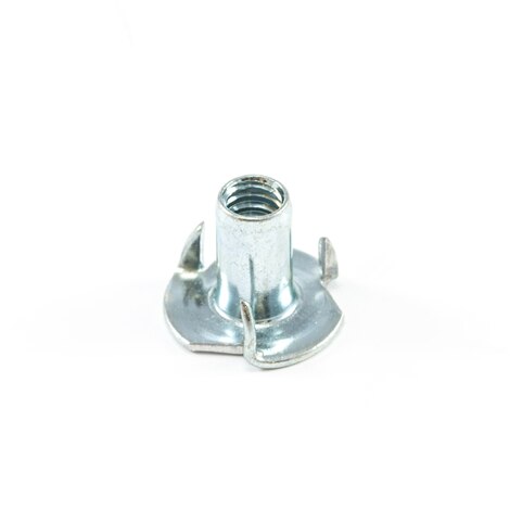 Image for T-Nut 4-Prong #T29-444 1/4-20 Zinc Plated (DISC)
