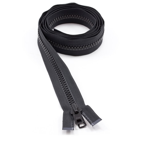 Image for YKK® VISLON® #10 Separating Zipper Automatic Lock Short Double Pull Metal Slider #VFUVOL-107 DX E 68
