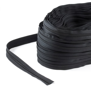Thumbnail Image for YKK ZIPLON Chain #8CF 5/8" Tape Black  (Standard Pack 165 Yards)  (Full Rolls Only)