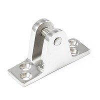 Thumbnail Image for Deck Hinge Straight With Phillips Screw High Profile 4 Hole Base #88320-3 Stainless Steel Type 316 1