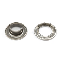 Thumbnail Image for DOT Rolled Rim Self-Piercing Grommet with Spur Washer #5 Stainless Steel 5/8" 25-gr