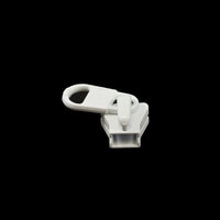 Thumbnail Image for YKK® VISLON® #5 Metal Sliders #5VSDFW Non-Locking Short Single Pull Tab White 1