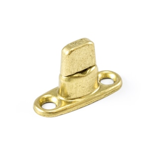 Thumbnail Image for DOT Common Sense Turn Button Double Height Two Screw Holes 91-XB-78323-1E Bright Brass 100-pk (ESPO)