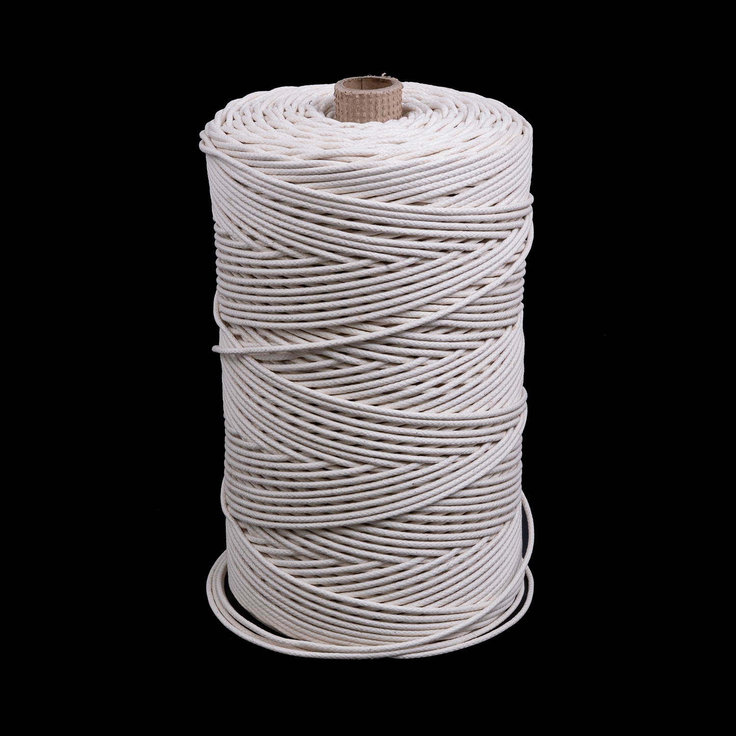 Solid Braided Cotton Ultra Lacing Cord #4 1/8 x 1500' White