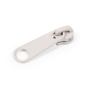 Thumbnail Image for YKK Ziplon Zipper Metal Slider #4.5CF Non-Locking Single Pull Long Tab Gray