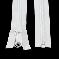 Thumbnail Image for YKK ZIPLON #10 Separating Coil  Zipper Non-Locking Double Pull Metal Slider #CFOR-105 DWL E 36