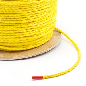 Thumbnail Image for 3-Strand Polypropylene Rope #8 1/4" x 1200' Yellow