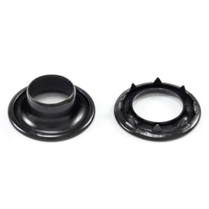 Thumbnail Image for DOT Rolled Rim Grommet with Spur Washer #4 Black 9/16" 1-gr