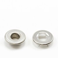 Thumbnail Image for Self-Piercing Rolled Rim Grommet with Spur Washer #1 Stainless Steel 5/16