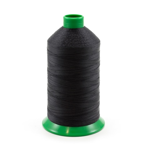 Image for A&E Poly Nu Bond Twisted Non-Wick Polyester Thread Size 92 #4608 Black 16-oz