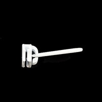 Thumbnail Image for YKK® ZIPLON® Metal Sliders #5CNDFL Non-Locking Long Single Pull Tab White 6