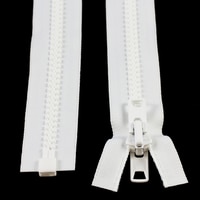 Thumbnail Image for YKK VISLON #10 Separating Zipper Automatic Lock Short Double Pull Metal Slider 78