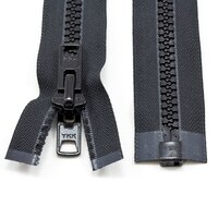 Thumbnail Image for YKK VISLON #10 Separating Zipper Automatic Lock Short Double Pull Metal Slider 36