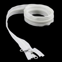 Thumbnail Image for YKK® VISLON® UV #8 Separating Zipper Non-Locking Double Pull Metal Slider #VFUV 60