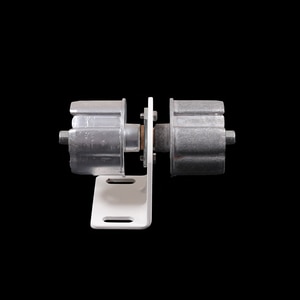 Thumbnail Image for Solair Vertical Curtain Double Gudgeon and Bracket 70mm White (ED)