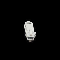 Thumbnail Image for YKK® VISLON® #5 Metal Sliders #5VSDWL Non-Locking Long Double Pull Tab White 1