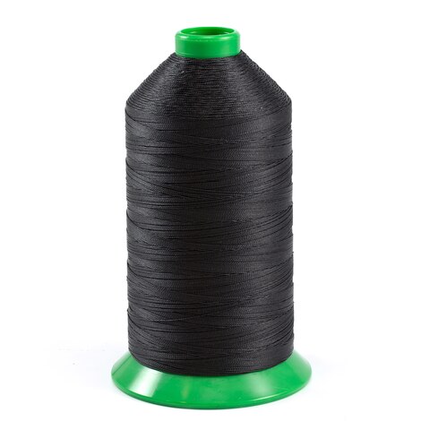 Image for A&E Poly Nu Bond Twisted Non-Wick Polyester Thread Right Twist Size 138 Black  16 -oz