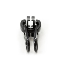 Thumbnail Image for YKK® VISLON® #10 Metal Sliders #10VFDFWW Non-Locking Short Double Pull Tab Black 1