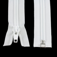 Thumbnail Image for YKK ZIPLON #10 Separating Coil  Zipper Automatic Lock Single Pull Metal Slider #CFOR-106 DA E 36