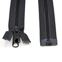 Thumbnail Image for YKK VISLON #8 Separating Zipper Automatic Lock Long Double Pull Metal Slider 18