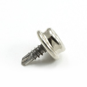 Thumbnail Image for DOT Durable Screw Stud 93-X8-103015-1A 7/16" Nickel Plated Brass / Stainless Steel Tek Screw 100-pk
