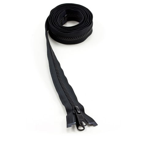Image for YKK VISLON #8 Separating Zipper Automatic Lock Long Double Pull Metal Slider 72