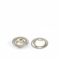 Thumbnail Image for Grommet with Plain Washer #1 Brass Nickel Plated 9/32
