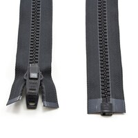 Thumbnail Image for YKK VISLON #10 Separating Zipper Automatic Lock Double Pull Plastic Slider 48