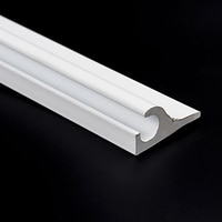 Thumbnail Image for PVC Track #R1062 45 Degree 8' White (Full Lengths Only) (LAS) 2