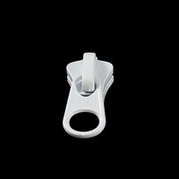 Thumbnail Image for YKK® VISLON® #10 Metal Sliders #10VFDFW Non-Locking Short Single Pull Tab White 2