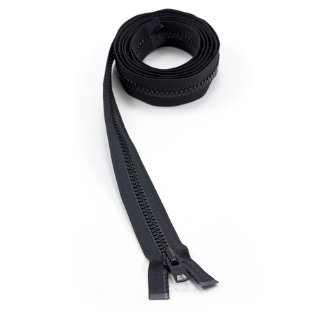 Image for YKK VISLON #10 Separating Zipper Automatic Lock Short Single Pull Metal Slider 84