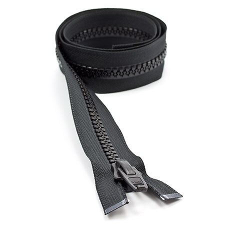 Image for YKK VISLON #10 Separating Zipper Automatic Lock Short Single Pull Plastic Slider #VFUL106 TA 36