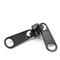 Thumbnail Image for YKK® ZIPLON® Metal Sliders #8CFDWL Non-Locking Long Double Pull Tab Black 3
