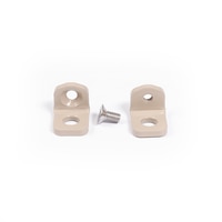 Thumbnail Image for Solair Vertical Curtain Double Gudgeon Cable Attachment Bracket Beige (One ea is 2 Brackets 1 Screw) 2