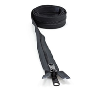 Thumbnail Image for YKK VISLON #8 Separating Zipper Automatic Lock Long Double Pull Metal Slider 60