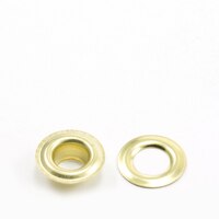 Thumbnail Image for Grommet with Plain Washer #0 Brass 1/4