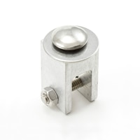 Thumbnail Image for Head Rod Jaw End #37W Aluminum Plated with Stainless Steel Fasteners
