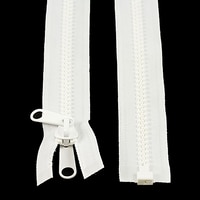 Thumbnail Image for YKK® VISLON® UV #8 Separating Zipper Non-Locking Double Pull Metal Slider #VFUV 24