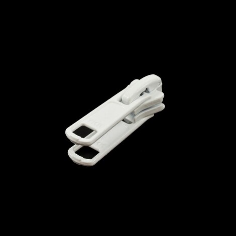 Image for YKK® VISLON® #5 Metal Sliders #5VSDXL AutoLok Standard Double Pull Tab White (ED) (ALT)