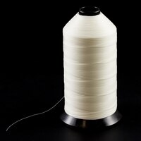 Thumbnail Image for A&E SunStop Twisted Non-Wick Polyester Thread Size T90 #66500 White 16-oz 1