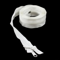 Thumbnail Image for YKK ZIPLON #10 Separating Coil Zipper Non-Locking Double Pull Metal Slider 96