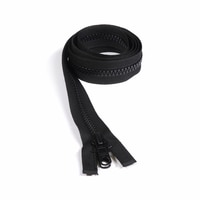 Thumbnail Image for Sunbrella SUNZIP III #10 Separating Zipper Automatic Lock Double Pull Metal Slider  60" Black