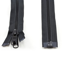 Thumbnail Image for YKK VISLON #8 Separating Zipper Automatic Lock Long Double Pull Metal Slider 84