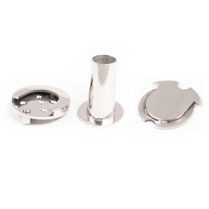 Thumbnail Image for Carbiepole 1.5 Inch Separating Mounting Base and Matching Cover Plate Stainless Steel for 1.5" Poles